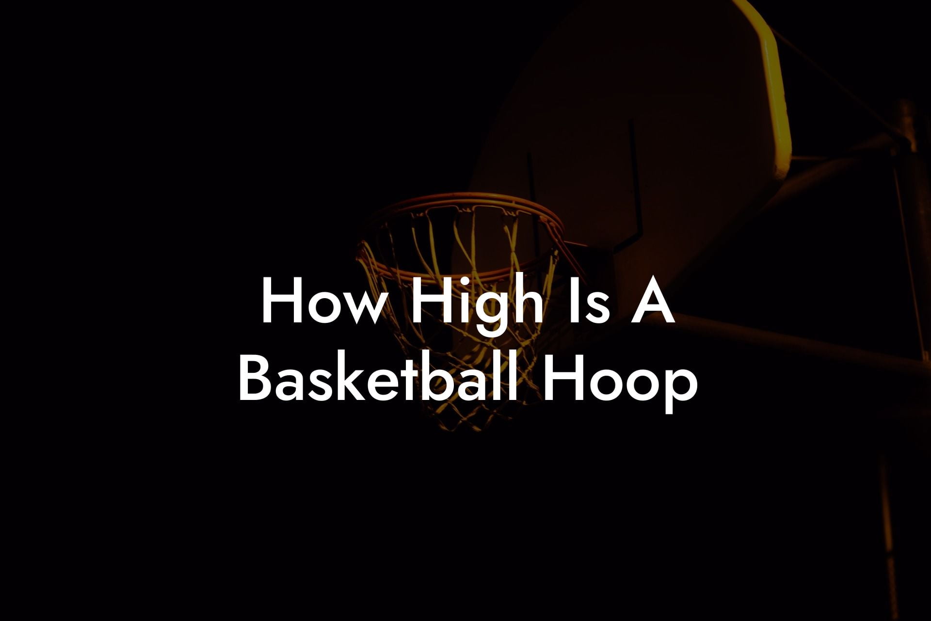 How High Is A Basketball Hoop Triple Threat Tactics Basketball 