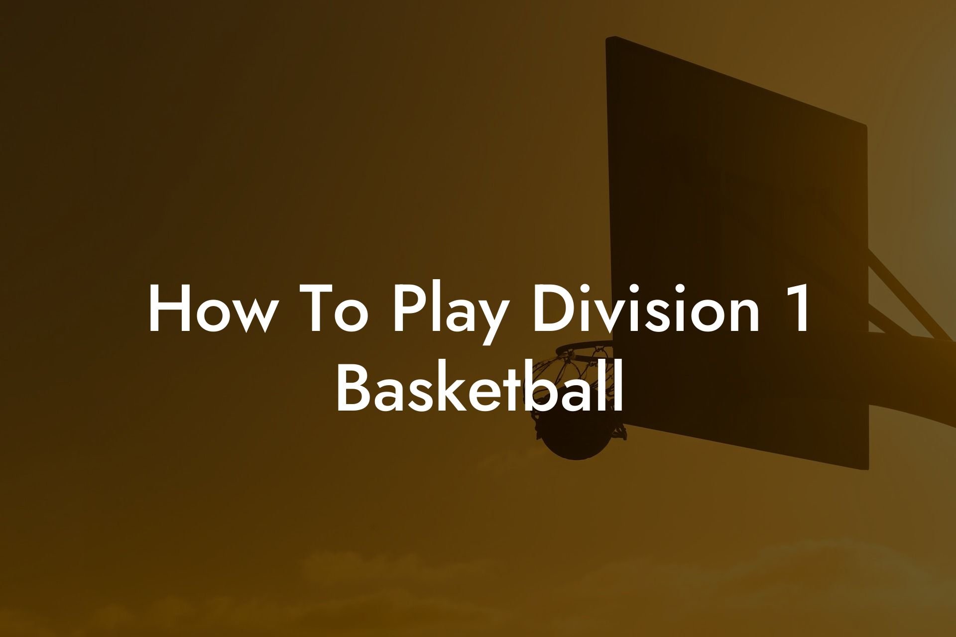 How To Play Division 1 Basketball - Triple Threat Tactics | Everything ...