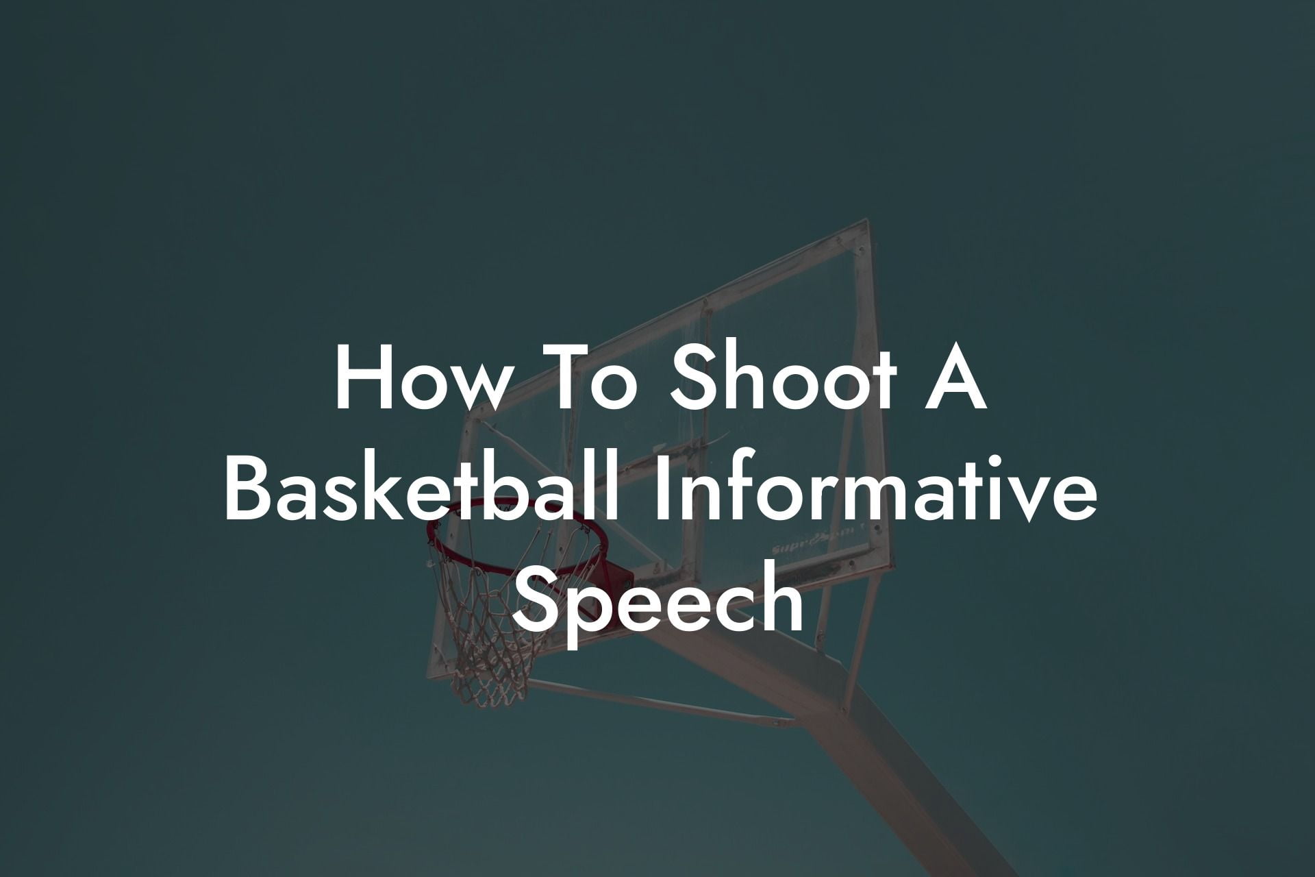 informative speech on basketball