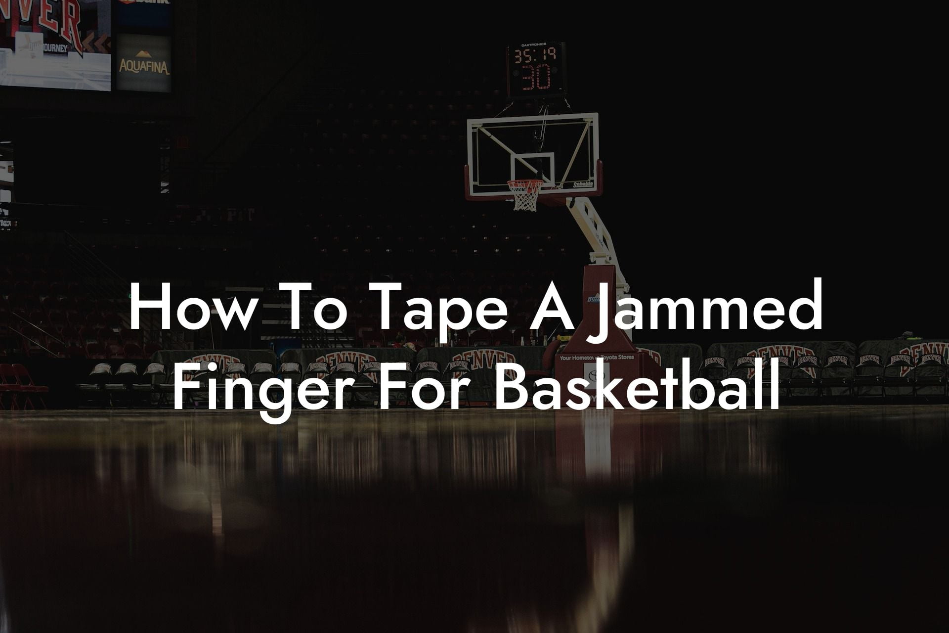 How To Tape A Jammed Finger For Basketball Triple Threat Tactics Basketball 